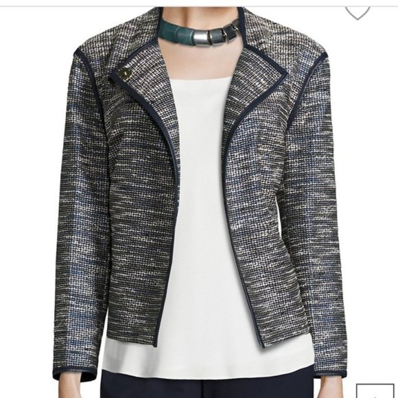 Lafayette 148 New York Dane Alta Reed Cloth Tweed Jacket NWT